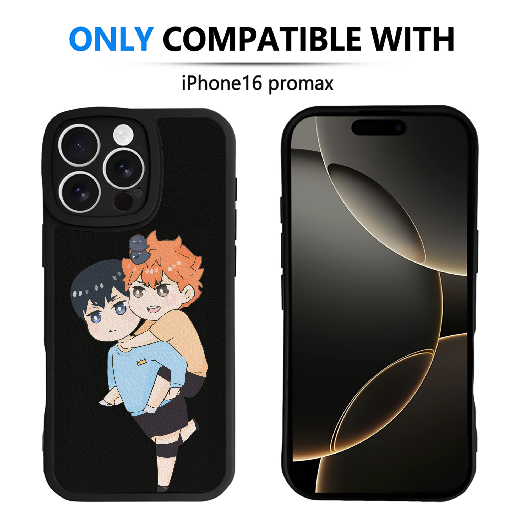 （画像用） ハイキュー!! Haikyu!! 【iPhone 16シリーズ対応】シリコンスマホケース（レザー調） 材質：シリコン